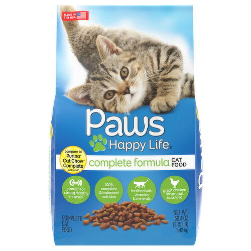 Paws Happy Life Cat Food, Complete Formula