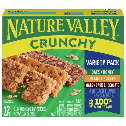 Nature Valley Granola Bars, Crunchy, Variety Pack