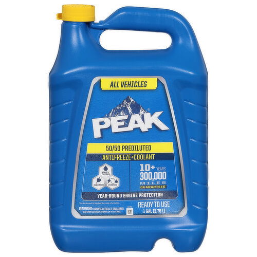 Peak Antifreeze + Coolant, 50/50 Prediluted, All Vehicles