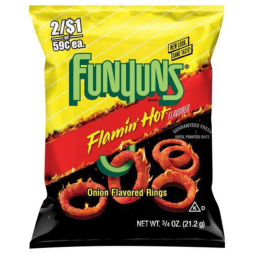 Funyuns Onion Flavored Rings, Flamin' Hot Flavored