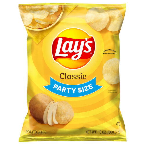 Lay's Potato Chips, Classic, Party Size - 13 Ounce