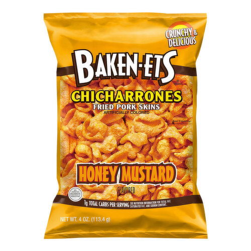 Baken-Ets Fried Pork Skins, Honey Mustard Flavored