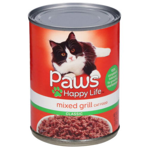 Paws Happy Life Cat Food, Mixed Grill, Classic