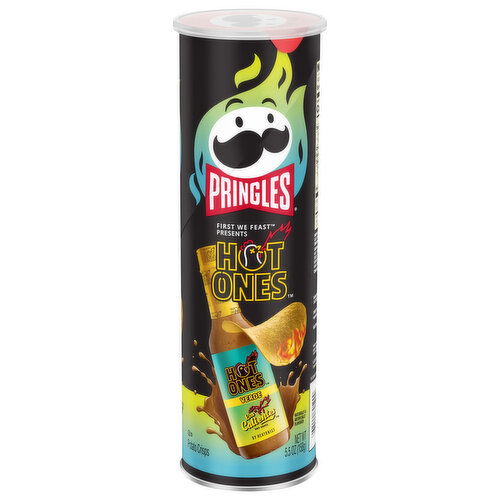 Pringles Potato Crisps, Verde, Hot - 5.5 Ounce