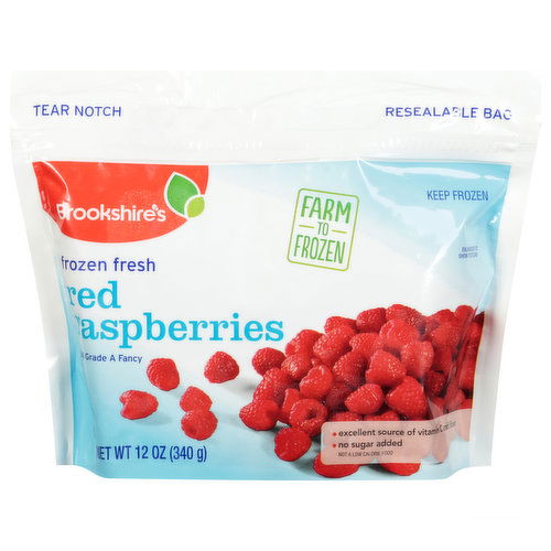 Brookshire's Red Raspberries, Frozen Fresh