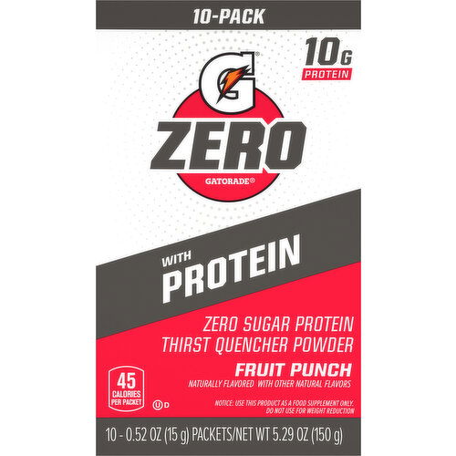 Gatorade Thirst Quencher Powder, Fruit Punch, 10-Pack