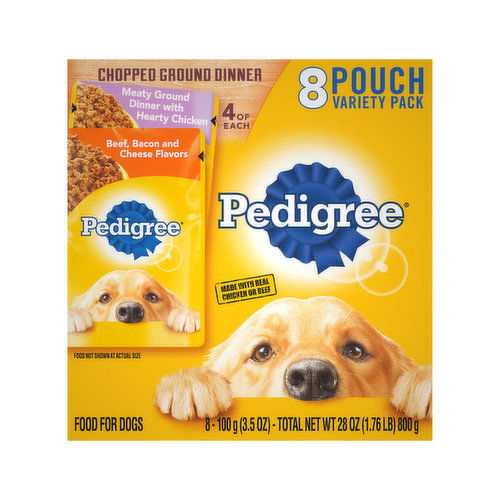 Pedigree Chopped Ground Dinner, Variety Pack