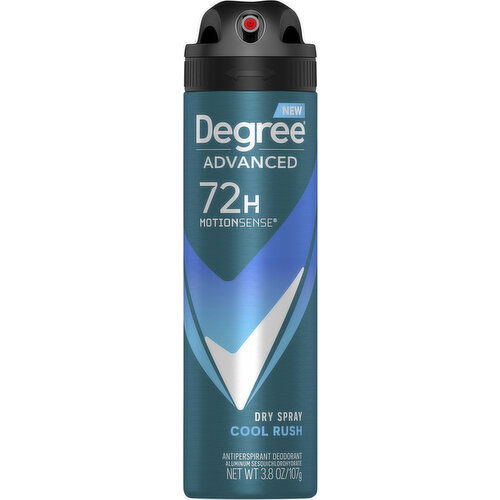 Degree Antiperspirant Deodorant, Cool Rush, Dry Spray