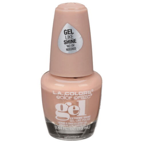 L.A. Colors Nail Polish, Extreme Shine, Gel, CNP752 Vanilla Latte - 0.44 Fluid Ounce