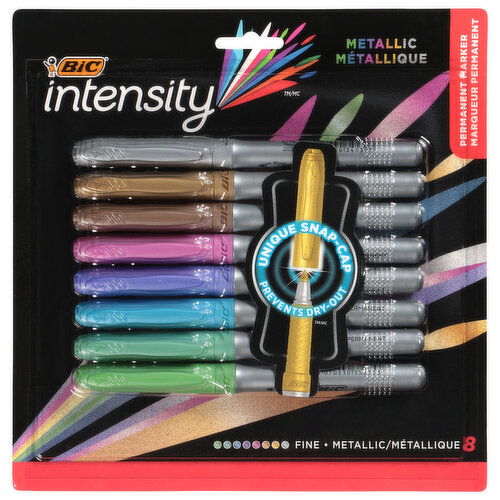 BiC Metallic Fine Permanent Marker - 8 Each