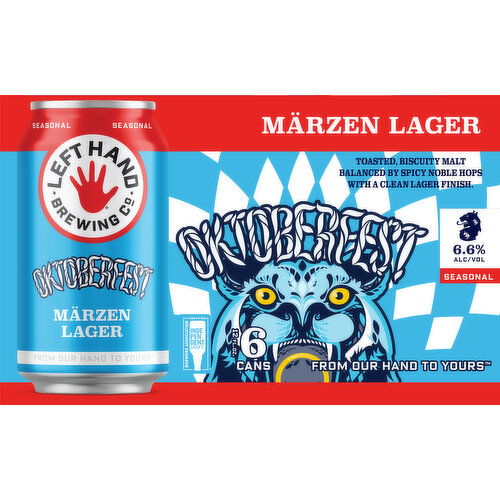 Left Hand Brewing Co. Beer, Marzen Lager, Oktoberfest