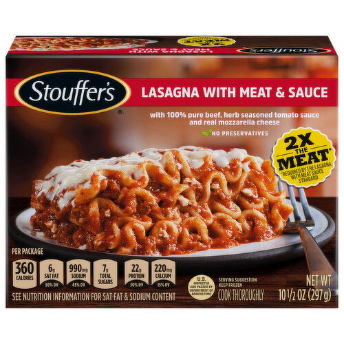 Stouffer's Lasagna, with Meat & Sauce, Classic