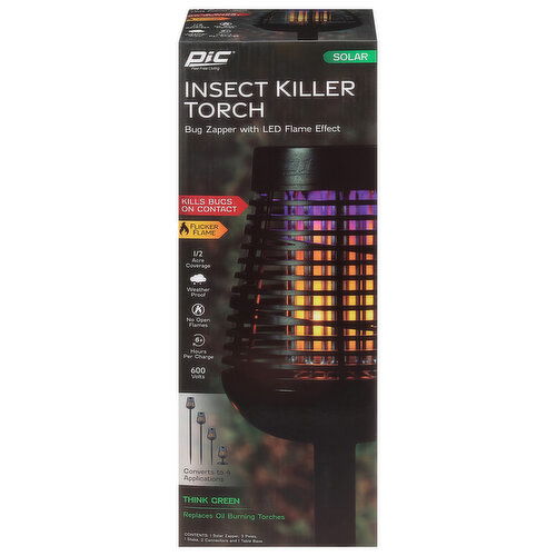PIC Insect Killer Torch, Solar - 1 Each