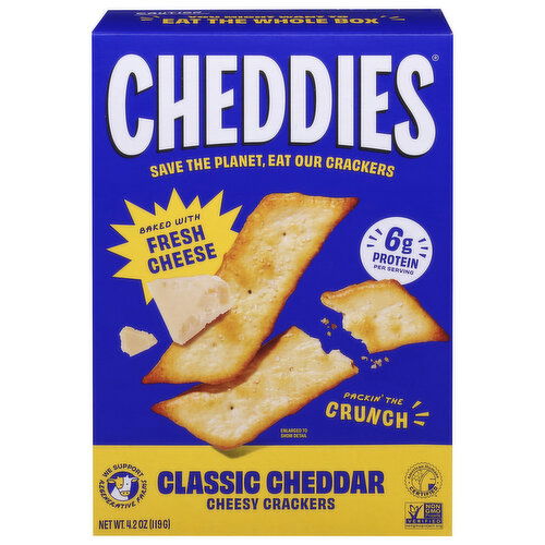 Cheddies Chessy Crackers, Classic Cheddar