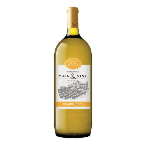 Beringer Main & Vine Chardonnay California White Wine, 1.5 L    