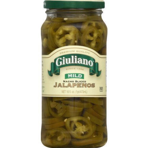 Giuliano Jalapenos, Nacho Sliced, Mild