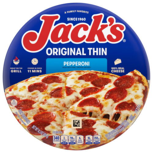 Jack's Original Thin Pepperoni Pizza - 14.3 Ounce