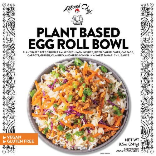 Tattooed Chef Egg Roll Bowl, Plant Based