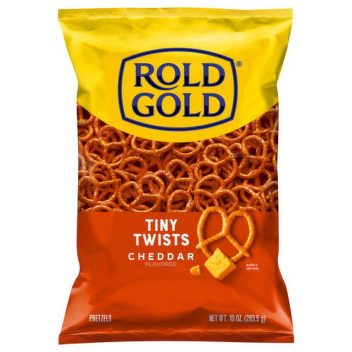 Rold Gold Pretzels, Cheddar Flavored, Tiny Twists