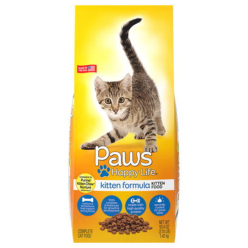 Paws Happy Life Kitten Formula Kitten Food - 50.4 Ounce