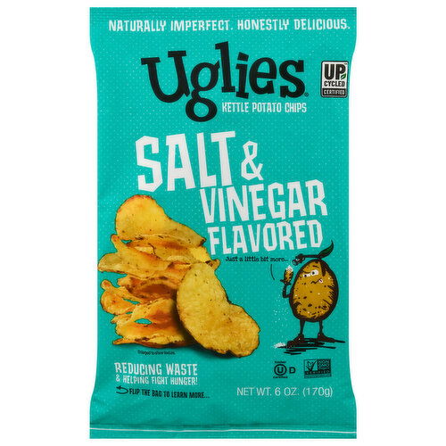 Uglies Kettle Potato Chips, Salt & Vinegar Flavored