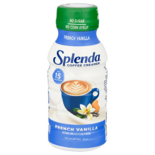 Splenda Coffee Creamer, French Vanilla - 8 Fluid Ounce