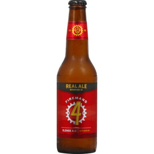 Real Ale Brewing Beer, Blond Ale, Firemans 4