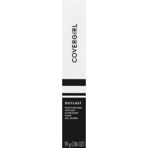 CoverGirl Topcoat, Moisturizing, Clear - 0.06 Ounce