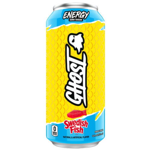 Ghost Zero Sugar Swedish Fish Energy Drink - 16 Fluid Ounce