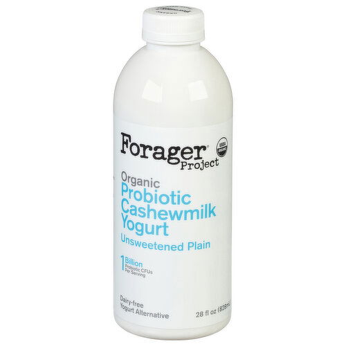 Forager Project Cashewmilk Yogurt, Dairy-Free, Organic, Unsweetened Plain, Probiotic