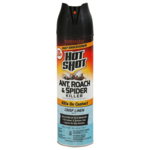 Hot Shot Ant, Roach & Spider Killer, Crisp Linen Scent