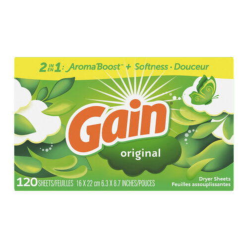 Gain Original Scent Fabric Softener Sheets