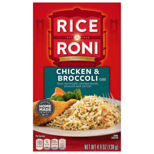 Rice-A-Roni Food Mix, Chicken & Broccoli Flavor