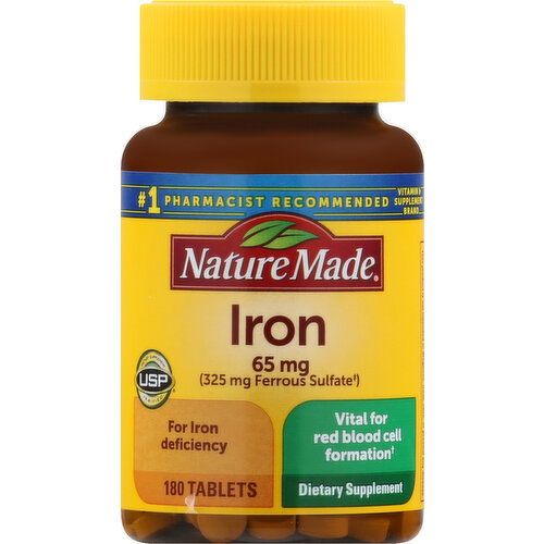 Nature Made Iron, 65 mg, Tablets