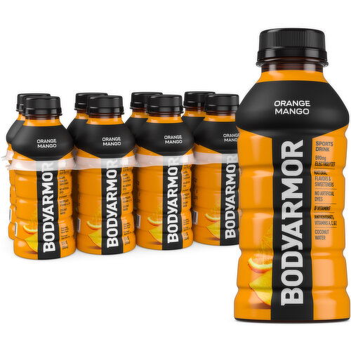 BODYARMOR Orange Mango Electrolyte Sports Drink - 12 Fluid Ounce