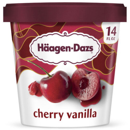 Haagen-Dazs Cherry Vanilla Ice Cream - 14 Fluid Ounce