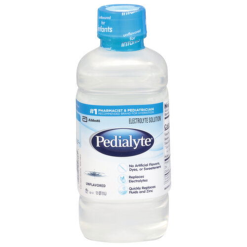 Pedialyte Electrolyte Solution, Unflavored