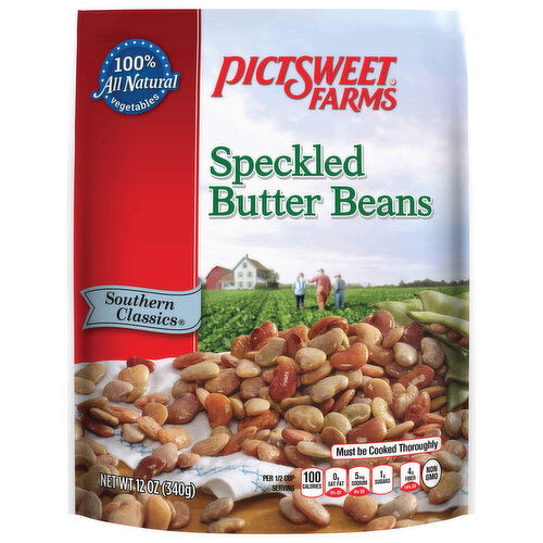 Picsweet Farms Butter Beans, Speckled