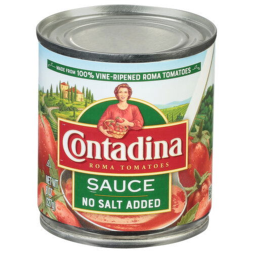 Contadina Sauce, No Salt Added, Roma Tomatoes