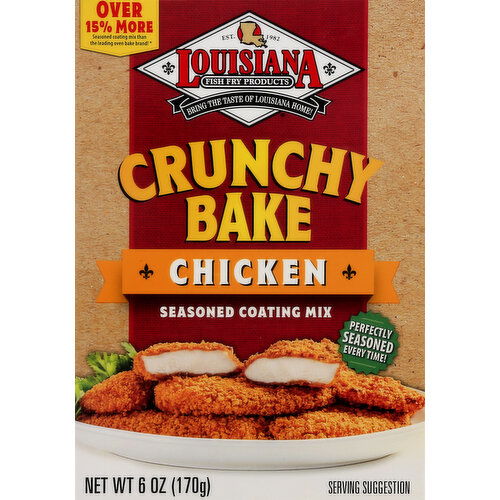 Louisiana Fish Fry Seasoned Coating Mix, Chicken