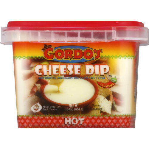 Gordos Cheese Dip, with Jalapeno, Hot