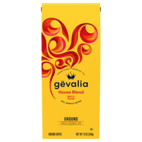 Gevalia Coffee, 100% Arabica, Ground, Medium, House Blend