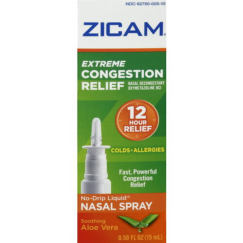 Zicam Nasal Spray, No-Drip Liquid