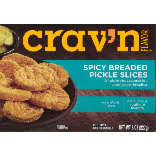 Crav'n Flavor Pickle Slices, Breaded, Spicy