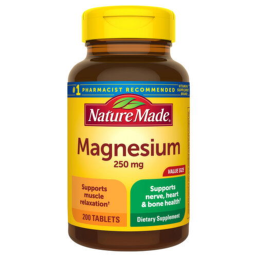 Nature Made Magnesium, 250 mg, Tablets