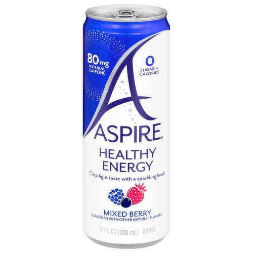 Aspire Energy Drink, Healthy, Mixed Berry