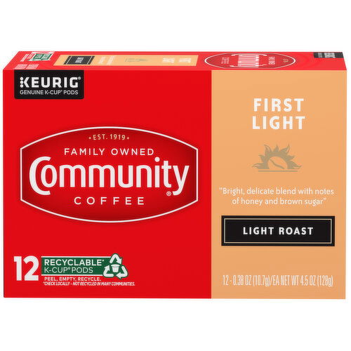 Community Coffee Light Roast 12 ct box - 12 Each