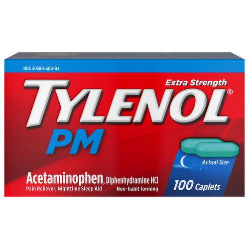 Tylenol PM Extra Strength Caplets Sleep Aid - 100 Each