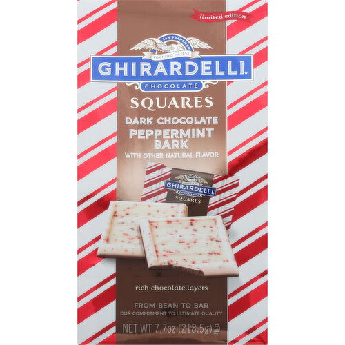 Ghirardelli Dark Chocolate Squares, Peppermint Bark