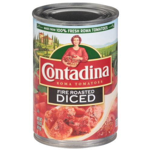 Contadina Roma Tomatoes, Fire Roasted, Diced